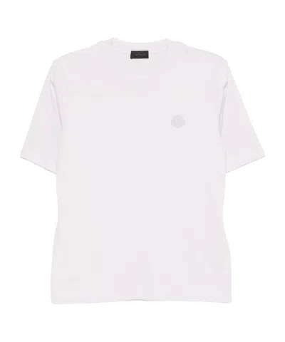 Moncler Logo-patch Short-sleeve T-shirt In White
