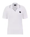 Moncler Pacth Polo In White