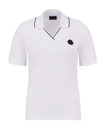 MONCLER MONCLER LOGO PATCH SHORT-SLEEVED POLO SHIRT
