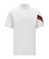 Moncler Short-sleeved Logo Polo T-shirt In White