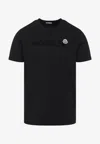 Moncler Men T-shirt With Flocked Cotton Logo