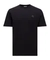 Moncler Logo Patch Crew Neck Short Sleeves T-shirt In Black