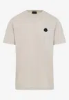 Moncler Logo-patch Short-sleeved T-shirt In Neutral