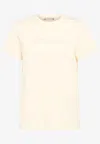 Moncler Logo Patch Short-sleeved T-shirt In Yellow