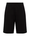 Moncler Logo-patch Shorts In Black