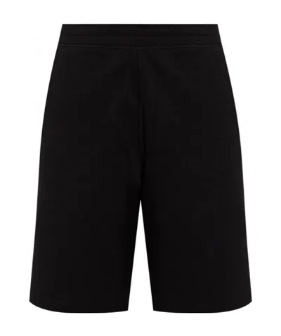 Moncler Logo-patch Shorts In Black