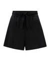 Moncler Logo-patch Shorts In Black