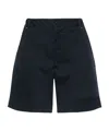 Moncler Logo-patch Shorts In Blue