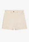 Moncler Logo-patch Shorts In White