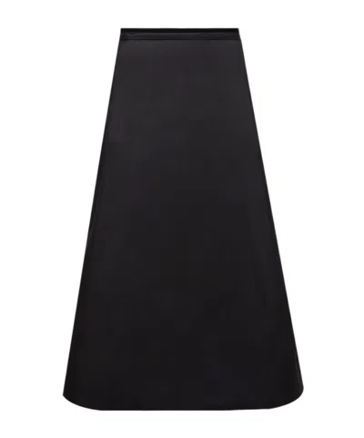 Moncler Logo Patch Skirt In Black