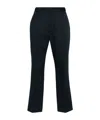 Moncler Logo Patch Slim Fit Trousers In Blue