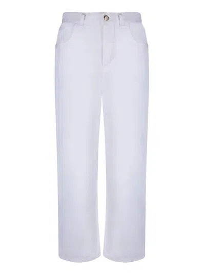 MONCLER LOGO PATCH STRAIGHT LEG TROUSERS