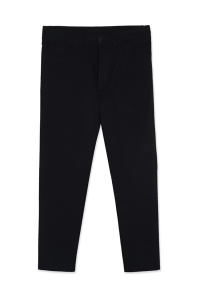 Moncler Cotton Trousers In Navy