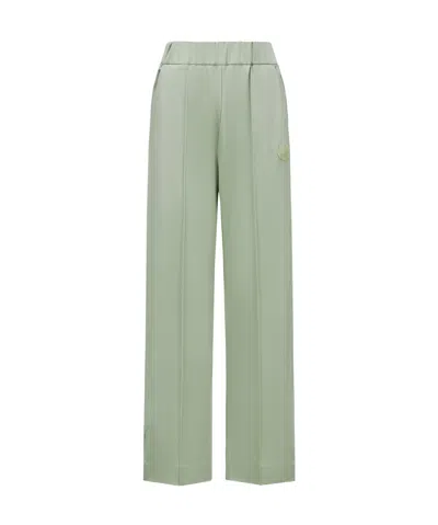 Moncler Logo-patch Straight Track Pants In Gray