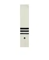 Moncler Logo-patch Striped Wool Scarf In White