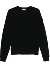 Moncler Logo-patch Sweater In Blue