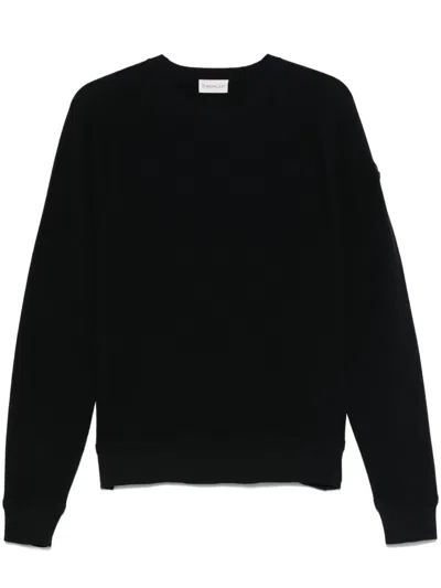 Moncler Logo-patch Sweater In Blue