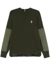 Moncler Logo-patch Sweater In Green