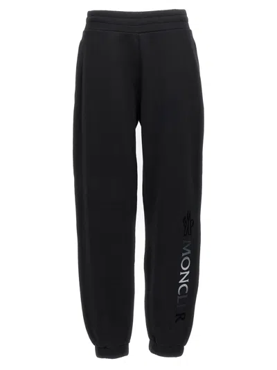 Moncler Logo-tape Cotton Track Pants In Black