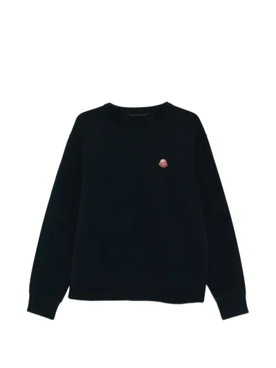 Moncler Logo-patch Sweatshirt In Blue