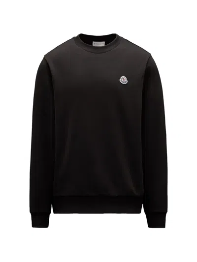 Moncler Logo-patch Sweatshirt In Brown