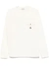 Moncler Sweatshirt En Coton In Neutrals