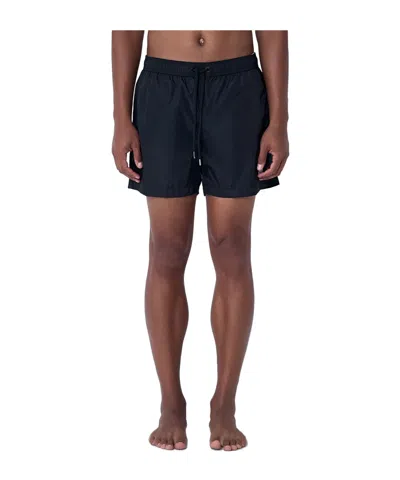 MONCLER LOGO-PLAQUE SWIM SHORTS