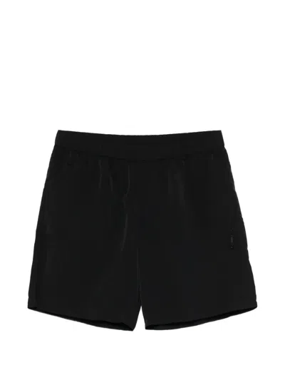 Moncler Logo-patch Swim Shorts In Black