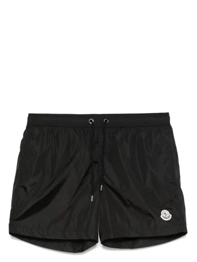 Moncler Archive Logo Classic Shorts In Black