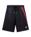 Moncler Light Bi-stretch Nylon Swim Shorts In Blue