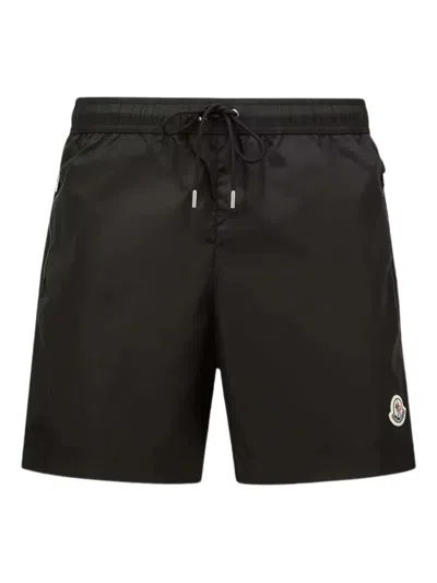 MONCLER LOGO PATCH SWIM SHORTS