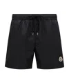 Moncler Short De Bain En Jacquard Monogramme In Blue