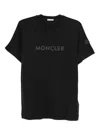 Moncler Logo Crewneck T-shirt In Black