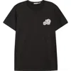 Moncler Logo Patch T-shirt In Black