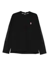 Moncler Logo-patch T-shirt In Black