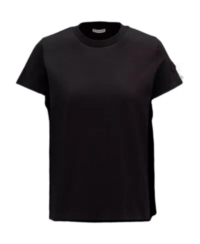Moncler Logo-patch T-shirt In Black