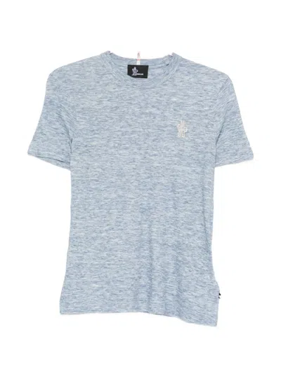 Moncler Logo-patch T-shirt In Blue