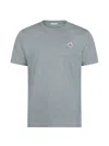 Moncler Logo Patch T-shirt In Gray