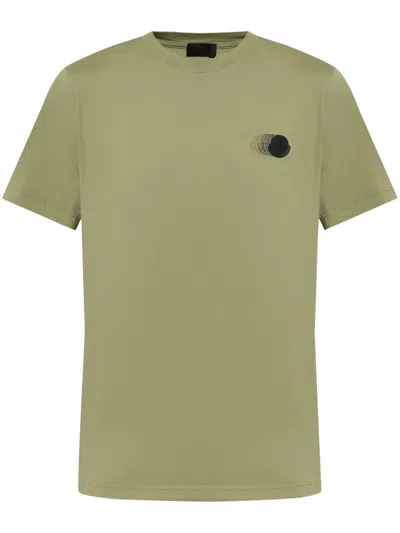 Moncler Logo-patch T-shirt In Green