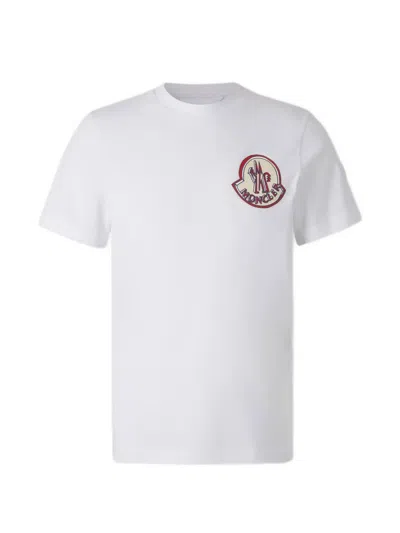 Moncler Logo Cotton T-shirt In White