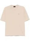 Moncler Logo Patch T-shirt In Neutrals