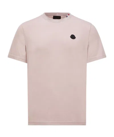 MONCLER MONCLER LOGO PATCH CREWNECK T-SHIRT