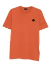 Moncler Logo-patch T-shirt In Orange