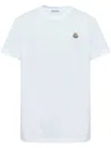 Moncler Men Cotton Pack Of Three Logo Patch T-shirts In White