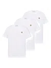 Moncler Logo-patch T-shirt Pack In White