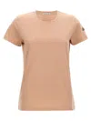 Moncler Logo Patch T-shirt Pink