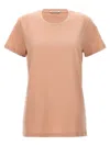 Moncler Patch Logo Crew Neck T-shirt In Pink