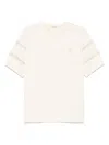 Moncler T-shirt Mit Logo-patch In Weiss