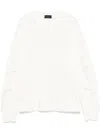 Moncler White Rubber Logo Patch T-shirt In White