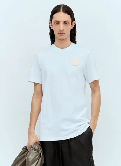 Moncler Logo-patch Cotton T-shirt In White